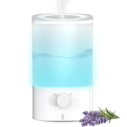 ZAFRO 3.2L Comfort Humidifiers for Bedroom, 360° Adjustable Nozzle & 7 Color LED Night Light, Top Fill Design & Multiple Mist Levels